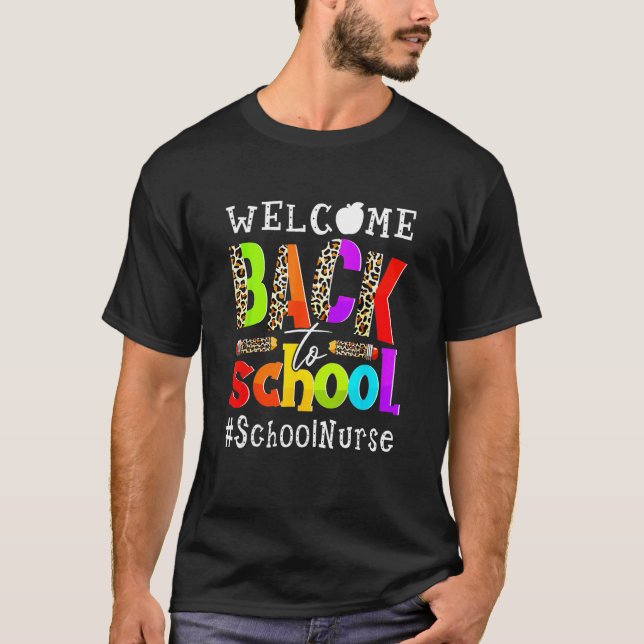 Camiseta First Day Of School Welcome Back To School Nurse L (Anverso)