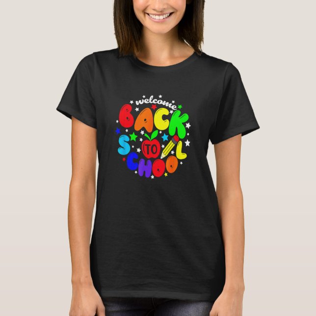 Camiseta First Day Of School Welcome Back To School Teacher (Anverso)