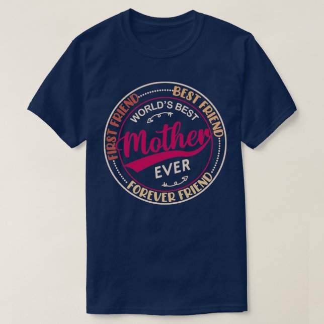 Camiseta First Friend Best Friend Forever Friend Worlds Bes (Diseño del anverso)