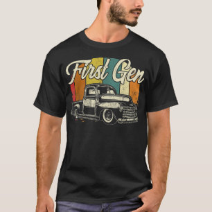 Camiseta First Gen Classic Truck 1st Generation USA Flag Vi