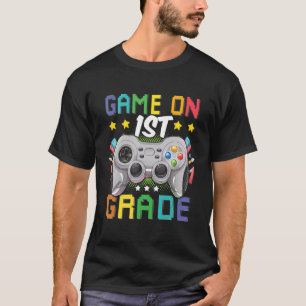 Camiseta First Grade Back To School Video Gamer Game On 1st