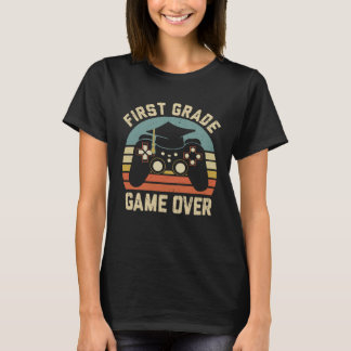 Camiseta First Grade Game Over Happy Last Day Of School Boy