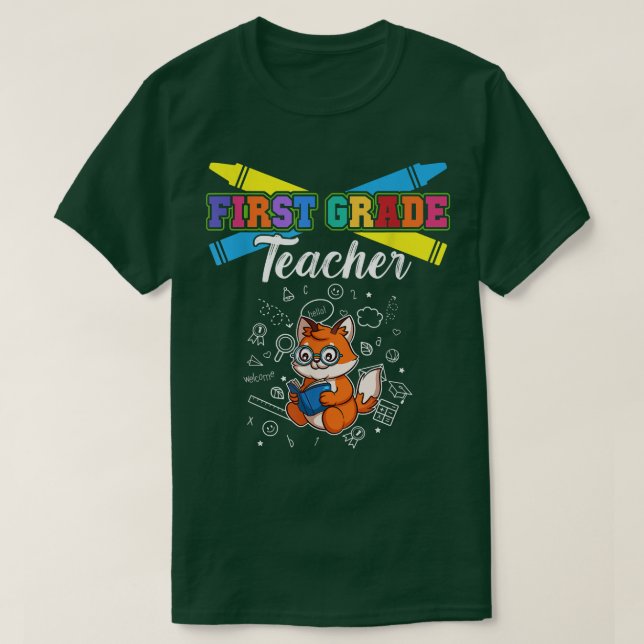 Camiseta First Grade Teacher Elementary School Educator T-S (Diseño del anverso)