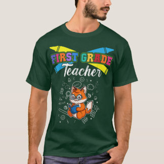Camiseta First Grade Teacher Elementary School Educator T-S