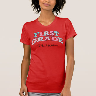 Camiseta First Grade Teacher Mr Johnson Custom School Class