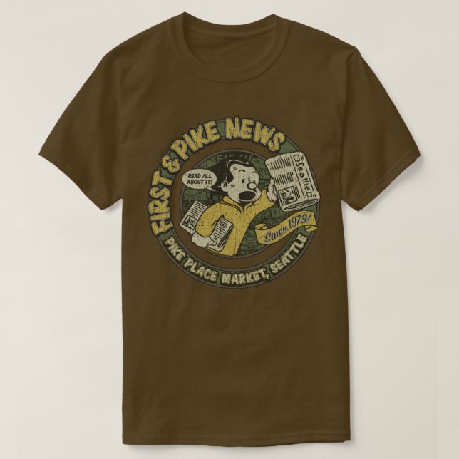 Camiseta First Pike News Seattle (Diseño del anverso)