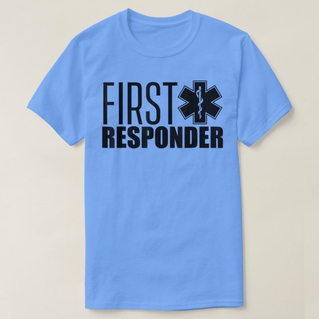 Camiseta First responder Emergency Paramedic EMT Aid Helper (Diseño del anverso)