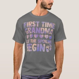 Camiseta first time grandma let the spoiling begin gender r