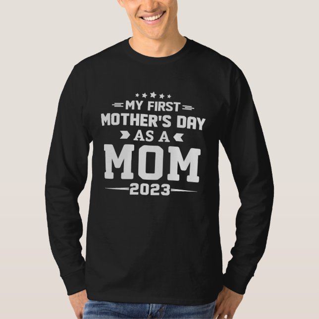 Camiseta First Time Mom 2023 New Grandmother Mother's Day (Anverso)
