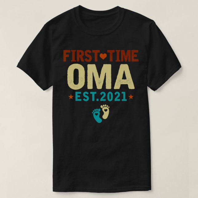 Camiseta First Time Oma Est (Diseño del anverso)