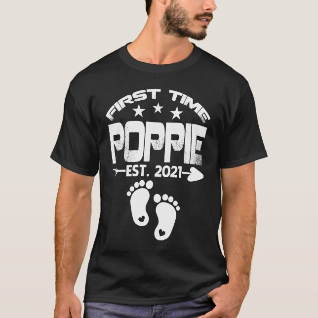 Camiseta First Time Poppie 2021 New Poppie to be  Baby (Anverso)