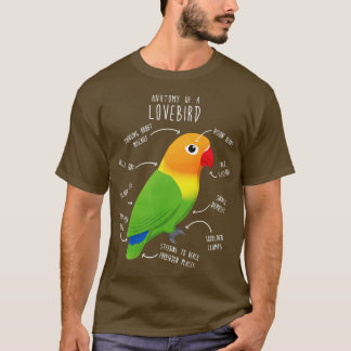 Camiseta Fischers Lovebird Parrot Anatomía