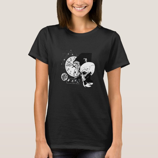 Camiseta Fish Ape Alien Clocks Imaginary Cymbols Premium (Anverso)