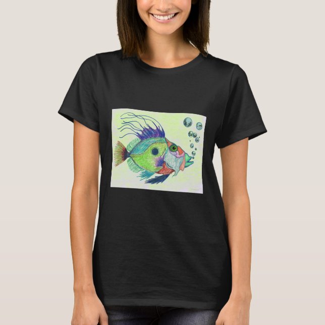 Camiseta Fish Art De Sharon Cummings (Anverso)