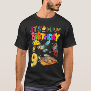 Camiseta Fish Birthday Boy Fiesta Animal 9Nacimiento Pescad