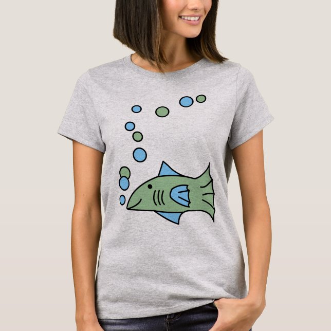 Camiseta Fish Bubbles (Anverso)