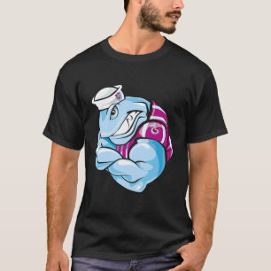 Camiseta Fish Burgundy Blue