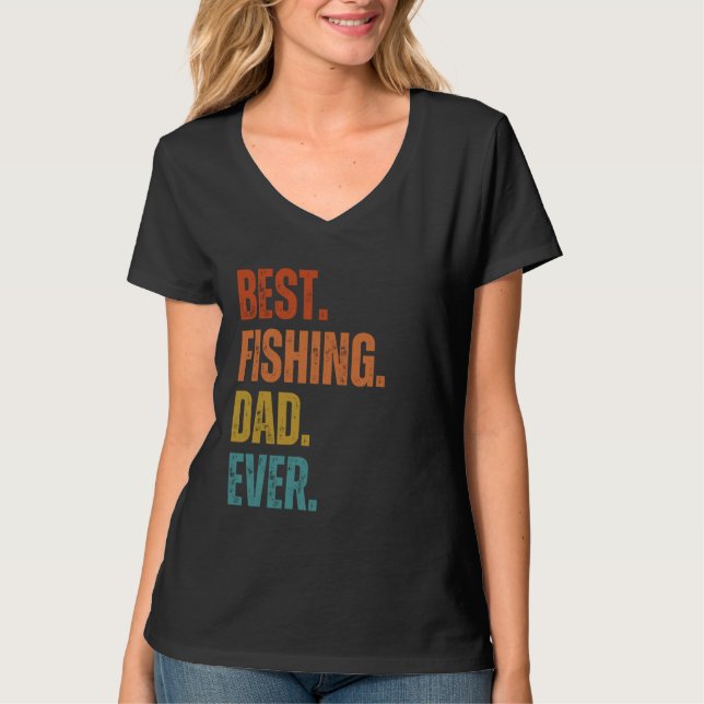 Camiseta Fish Dad Fisher Dia del Padre (Anverso)