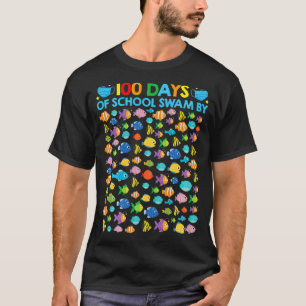Camiseta Fish Face Mascarilla divertida 100 días de regalo 