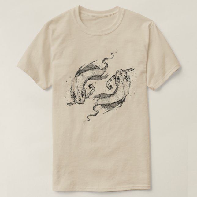Camiseta Fish & Fear. (Diseño del anverso)