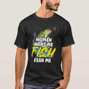 Camiseta Fish Fear Me Miedo Cita De Pesca Para Pescador