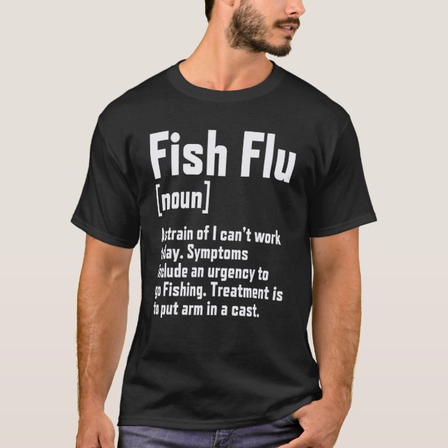 Camiseta Fish Flu  Definition Fishing (Anverso)