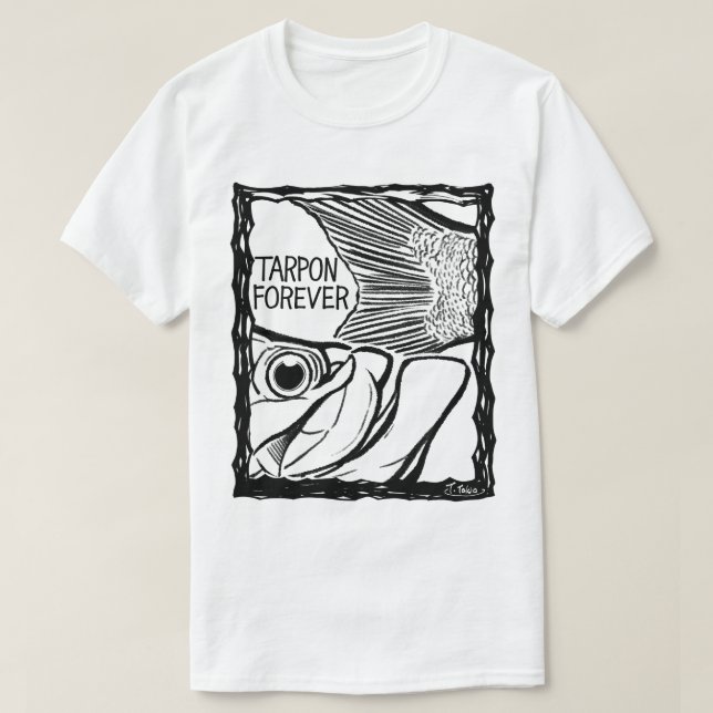 Camiseta Fish Forever EYES :TARPON (Diseño del anverso)