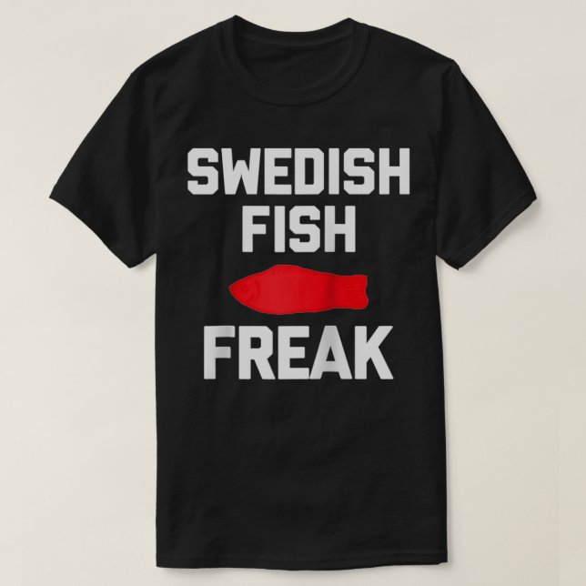 Camiseta Fish Freak sueco gracioso diciendo que la comida s (Diseño del anverso)
