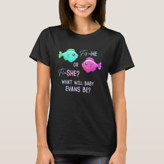 Camiseta Fish Gender Reveal Cute Pink and Blue Fish Reveal