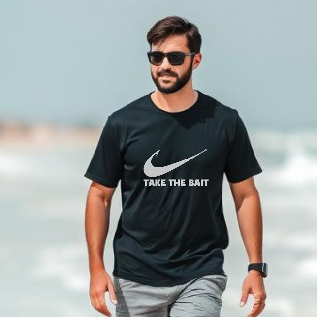 Camiseta Fish Hook-Fisherman Core-Take the Bait (Fish Hook Funny T Shirt for Him Take the Bait, Fisherman Fathers Day gifts for him)