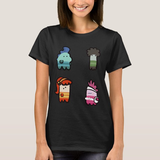 Camiseta Fish Hooks Pegatina Pack (Anverso)