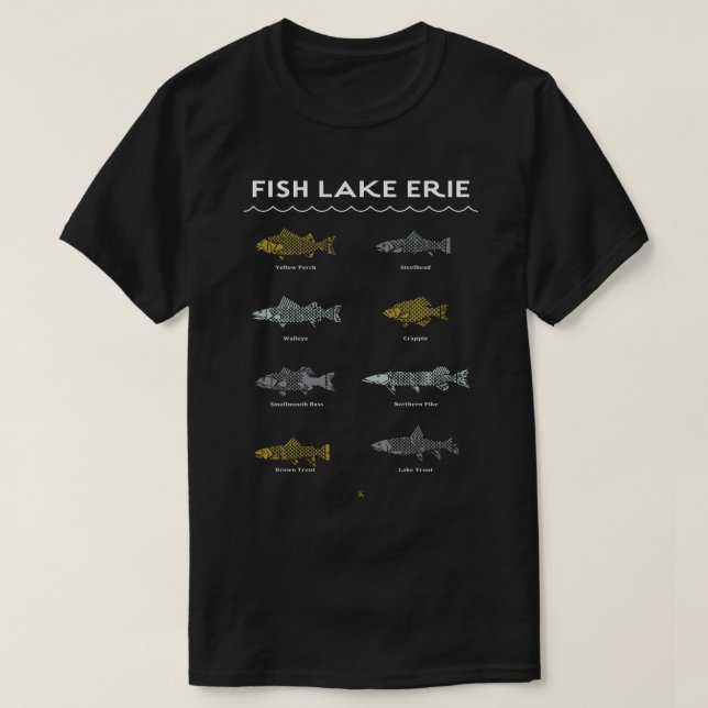 Camiseta Fish Lake Erie Shirt (Diseño del anverso)