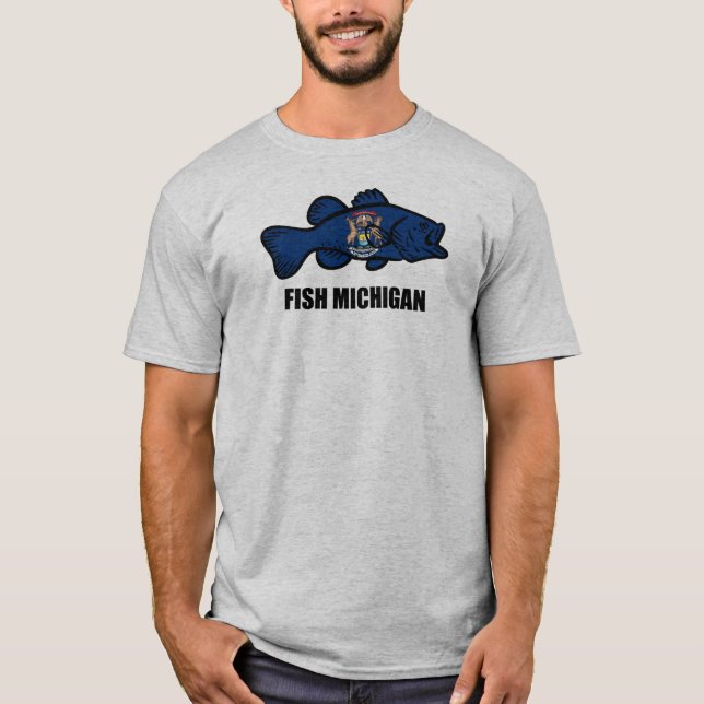 Camiseta Fish Michigan (Anverso)