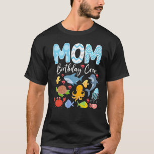 Camiseta Fish Mom Bday Crew Oceans Sea Aquarium Mating Fa