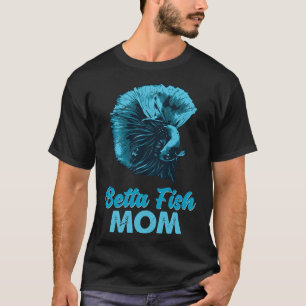 Camiseta Fish Mom Blue Fighing Fish