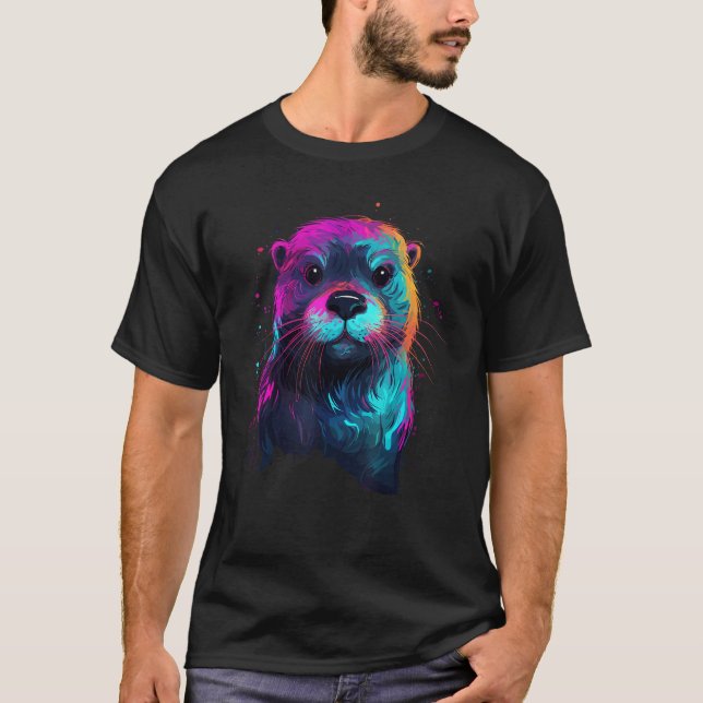 Camiseta Fish Otter Sea Otter Animal Otter  Bundle Otter (Anverso)