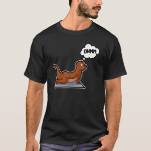 Camiseta Fish Otter Yoga Poses Gimnasia Deportiva Ohm Heart