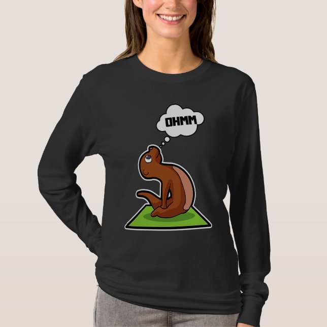 Camiseta Fish Otter Yoga Poses Sport Gymnastics Ohm Heartbe (Anverso)
