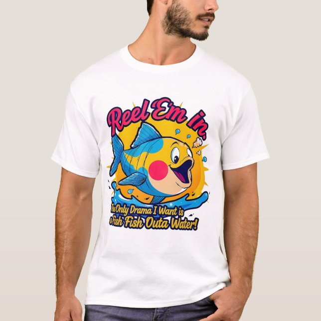 Camiseta Fish Outta Water Fun (Anverso)