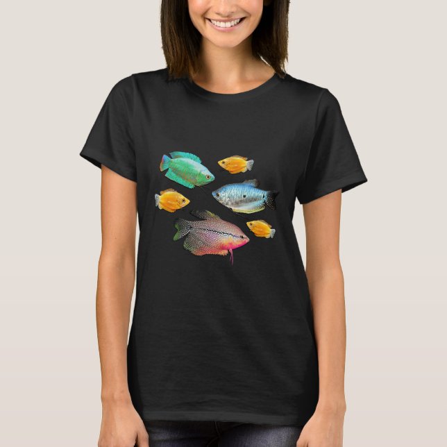 Camiseta Fish Pearl Gourami Aquarium Fish Tank (Anverso)
