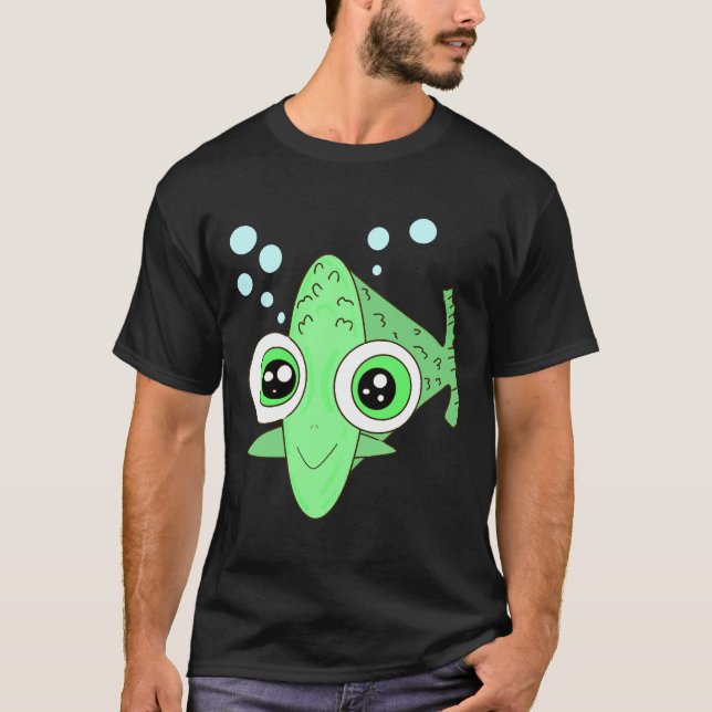 Camiseta Fish Pisces Comic Styles Aquaristik (Anverso)