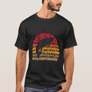 Camiseta Fish Retro Dosis Vintage Sunset Para Pescado