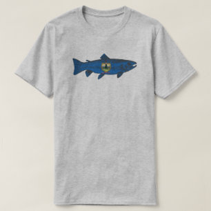 Camiseta Fish Vermont Flag Trout
