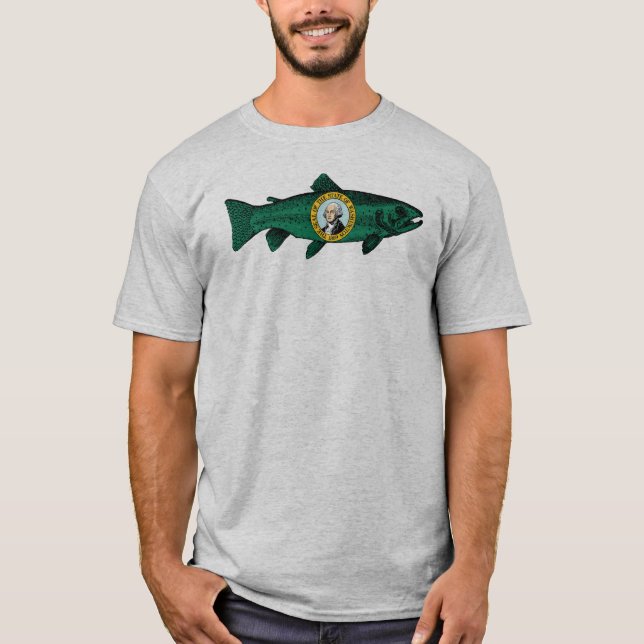 Camiseta Fish Washington State Trout (Anverso)