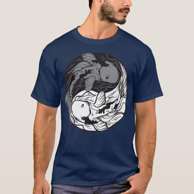 Camiseta Fish Yin-Yang Regalo de cumpleaños para todos los  (Anverso)