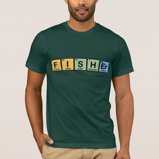 Camiseta Fisher hizo de elementos (Anverso)