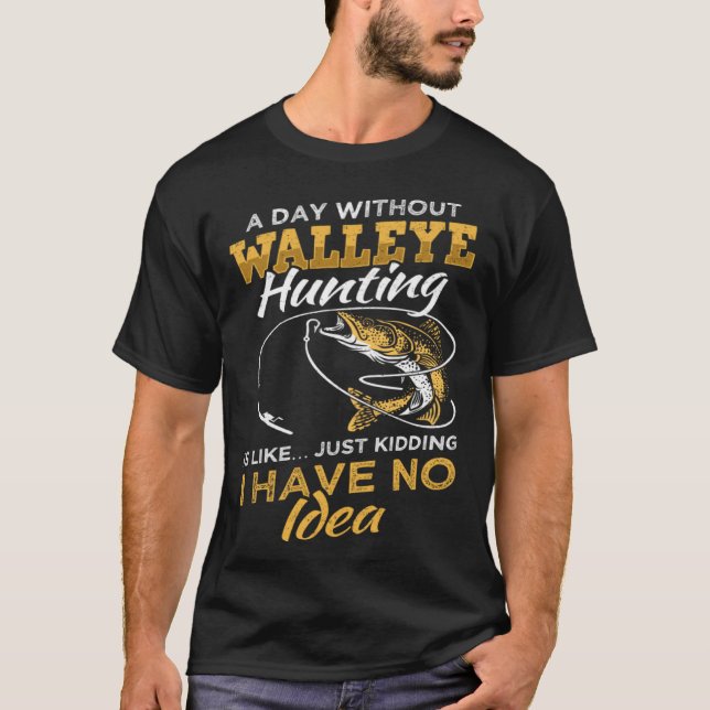 Camiseta Fisherman & Angler Walleye Fishing (Anverso)