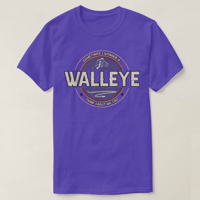 Camiseta Fisherman cita a Walleye Fishing  (Diseño del anverso)