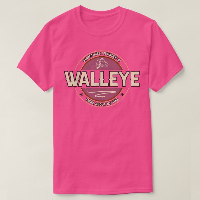 Camiseta Fisherman cita a Walleye Fishing  (Diseño del anverso)