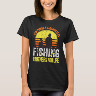 Camiseta Fisherman Dad Y Daughter Fishing Partners Para Li